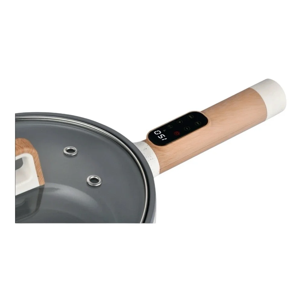 🔥The Pioneer Woman🖤🤍🖤 3.5L Electric Skillet, Linen‎ Speckle-NEW! - Picture 7 of 7